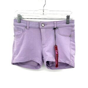 NWT ESTI COUTURE Women's Purple Super Soft Jewel Detail Shorts Size Medium